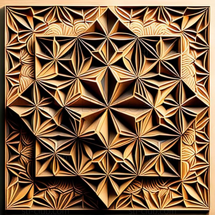 3D model st geometric pattern (STL)